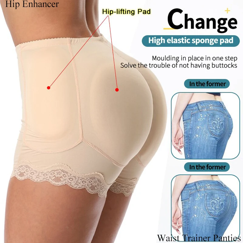 Top Trends: Women 4pcs Pads Hip Enhancers Fake Ass Butt Lifter Shapers Control Panties Padded Slimming Underwear Push Up Shapewear Pant Shoppable Styles