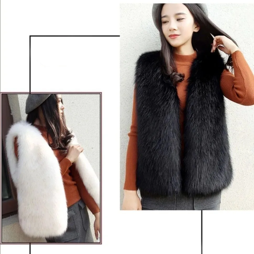 Top Trends: Autumn Winter Women Warm Heavy Coat Vests Adding Cotton White All-match Plush Thicken Fashion Casual Sleeveless Cardigan Tops Shoppable Styles - Image 6