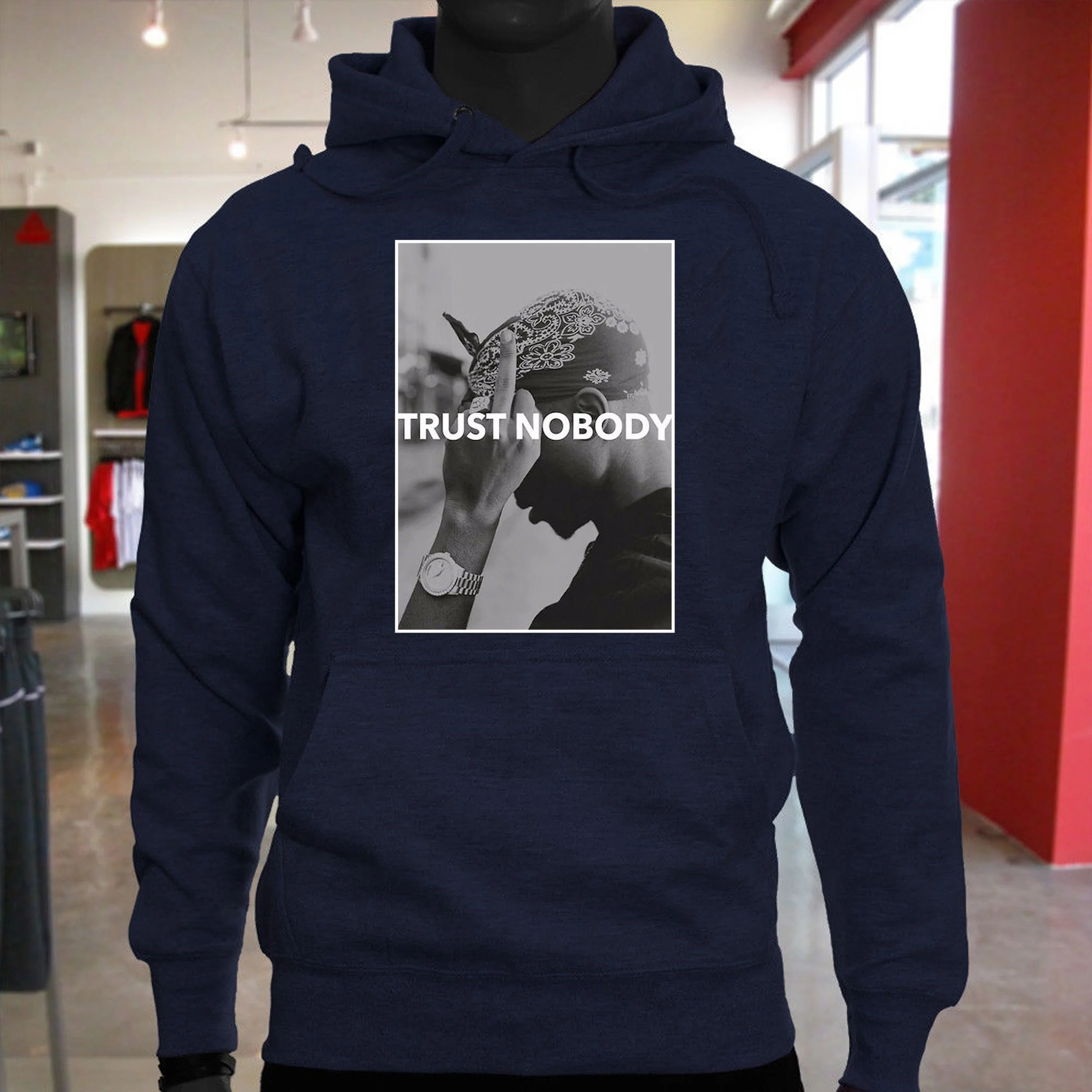 Top Trends: 2023 Rapper Tupac 2-2 Pacs Shakur Trust Nobody Hoodies Sweatshirts Hooded Pullovers Long Sleeve Sweatshirt Shoppable Styles - Image 2