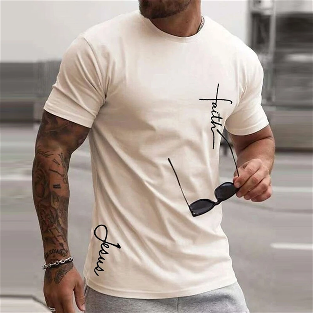 Top Trends: Letter T Shirt For Men Simple 2023 Men'S T-Shirt Retro Fit Street Sports Daily Short Sleep Basic Style Tshirts Men Clothing Tops Shoppable Styles