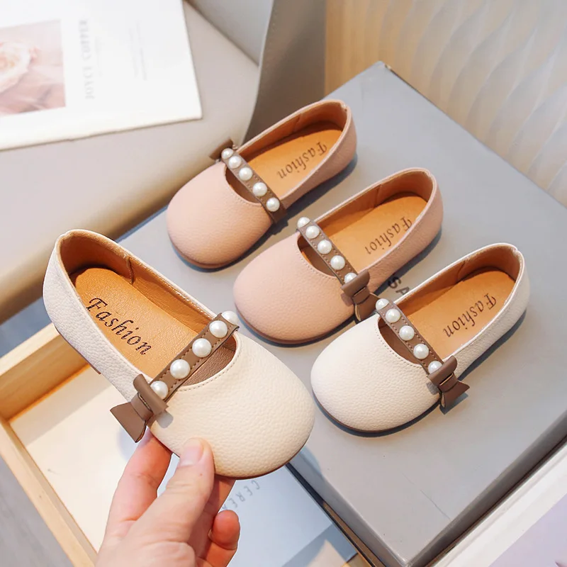 Top Trends: Baby Girls Princess Shoes For Wedding Party Children Casual Little Leather Shoes Kids Soft Soled Single Shoes For Spring Autumn Shoppable Styles