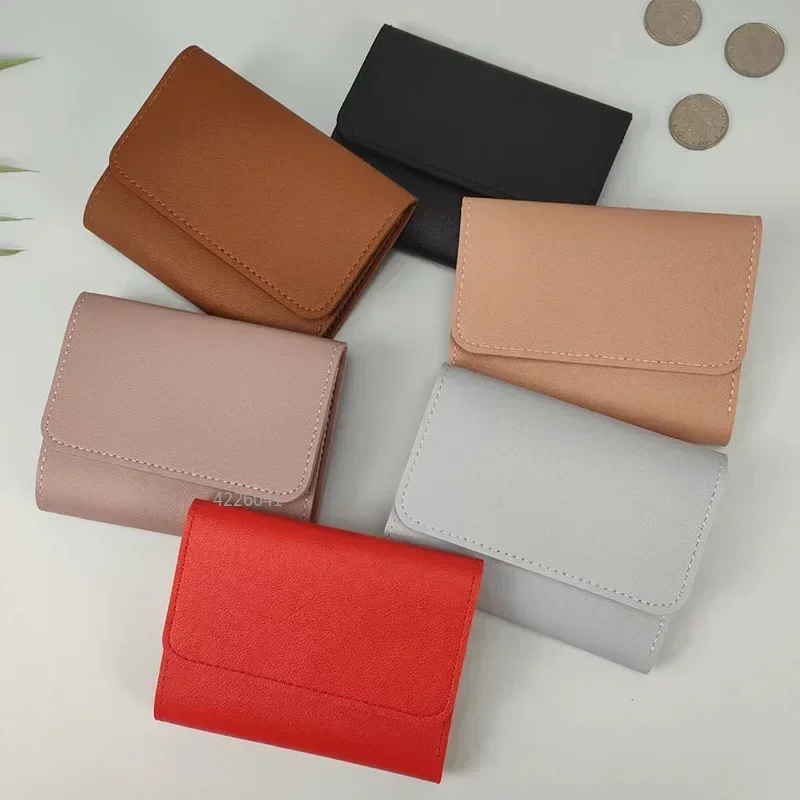 Top Trends: New Cute Wallets For Women Small Hasp Girl Credit Card Holder For PU Leather Coin Purse Female Wallet Short Purses For Women Shoppable Styles