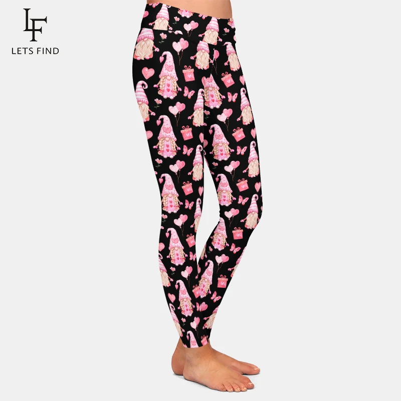 Top Trends: LETSFIND 2022 New Fashion Women Full Leggings 3D Cute Gnome Print Leggins High Quality Fitness Slim Pants Polyester Shoppable Styles - Image 3