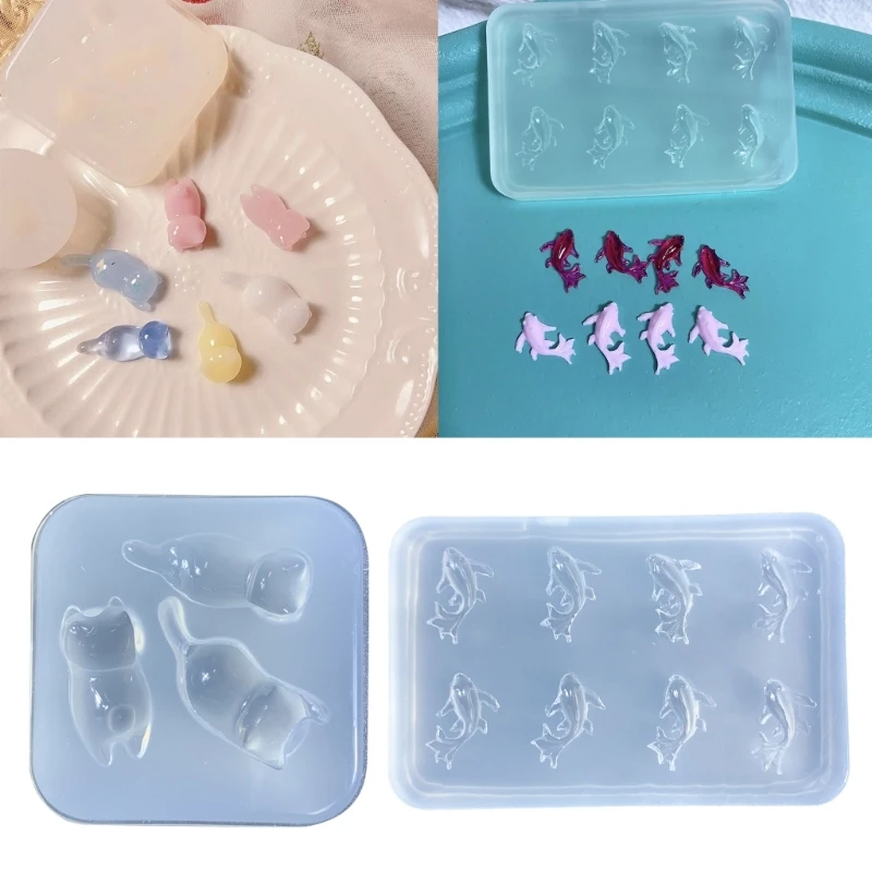 Top Trends: Delicate Cat Shaped Silicone Mold DIY Wax Candle Molds Goldfishes Shapes Soap Casting Mould Handmade Accessory Mould Dropship Shoppable Styles