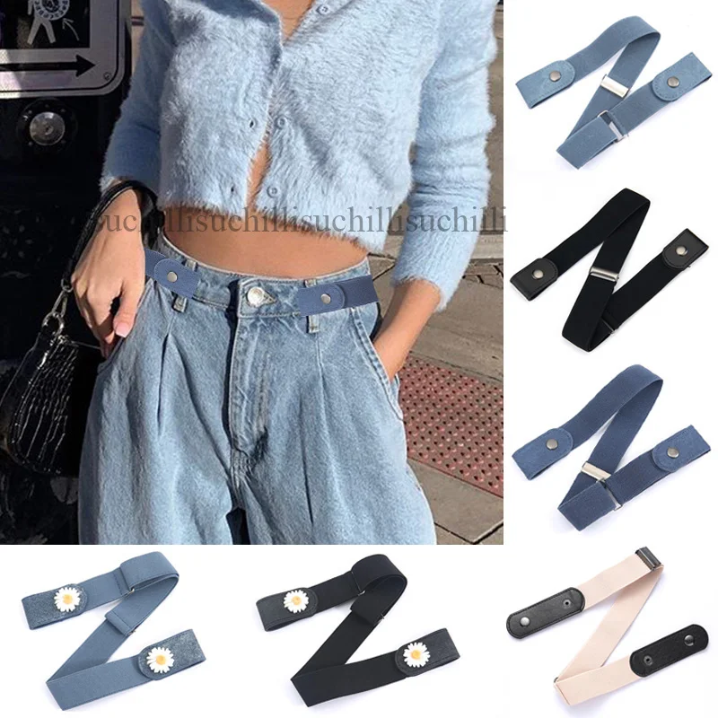 Top Trends: New Women Belt Without Buckle Free Solid Belts Seamless Jean Pants Dress Adjustable Stretch Waist Belt Chic Invisible Waistband Shoppable Styles