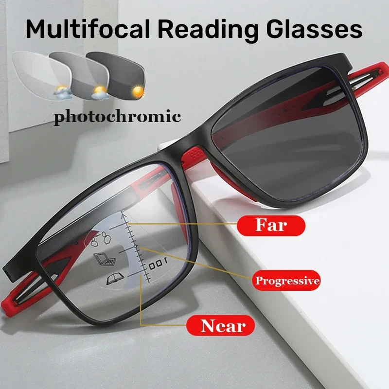 Top Trends: Smart Photochromic Presbyopia Glasses TR90 Sports Progressive Multifocal Reading Eyeglasses Finished Near Far Bifocal Eyewear Shoppable Styles