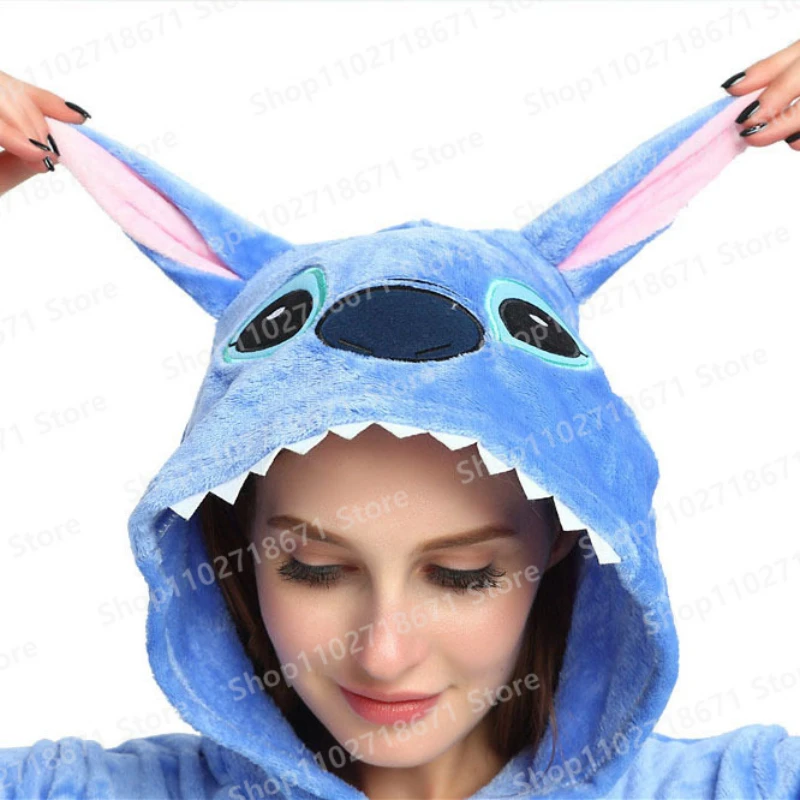 Top Trends: Disney Lilo &amp; Stitch Cosplay Costume Stitch Pajamas For Adults Animal Cartoon Pajamas Costume Winter Boy Girl Cosplay Sleepwear Shoppable Styles