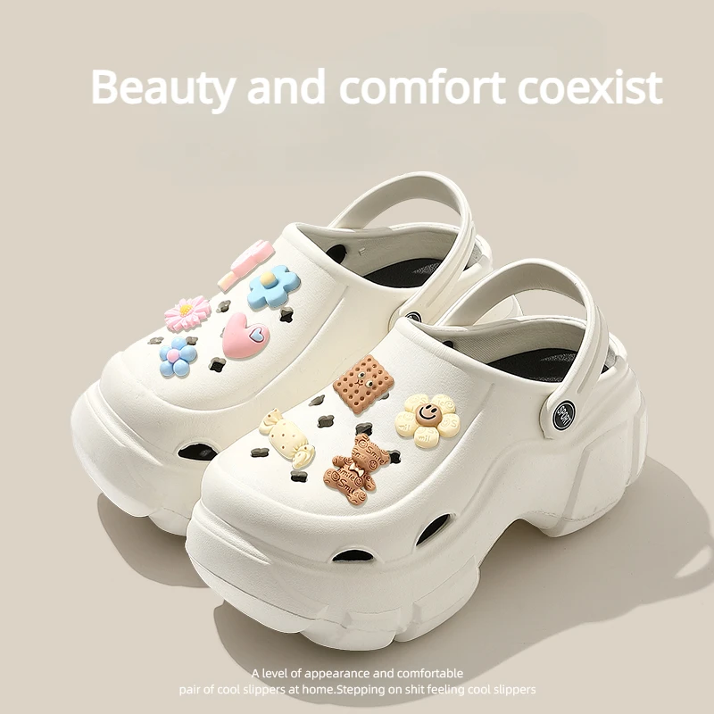 Top Trends: 2023 Summer Beach Sandals New Cartoon Sandal Cute Slippers Clogs Women Mules Cave Hole Female Garden Shoe For Students Girls Shoppable Styles