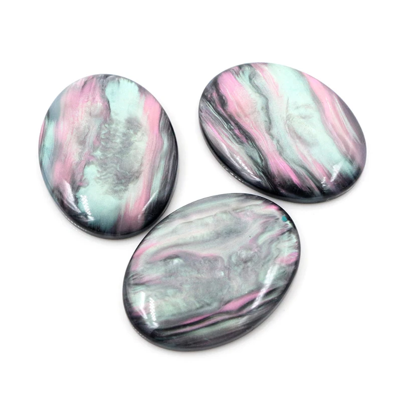 Top Trends: New Fashion 30x40mm 18X25mm 13x18mm Oval Black Shell Color Flat Back Resin Cabochons Cameo Shoppable Styles