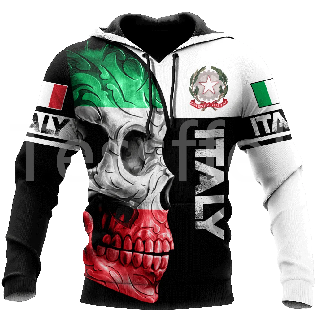 Top Trends: Tessffel Country Flag Italy Soldier Military Army Cops Tattoo Retro Long Sleeves 3DPrint Men / Women Casual Jacket Funny Hoodies Q Shoppable Styles