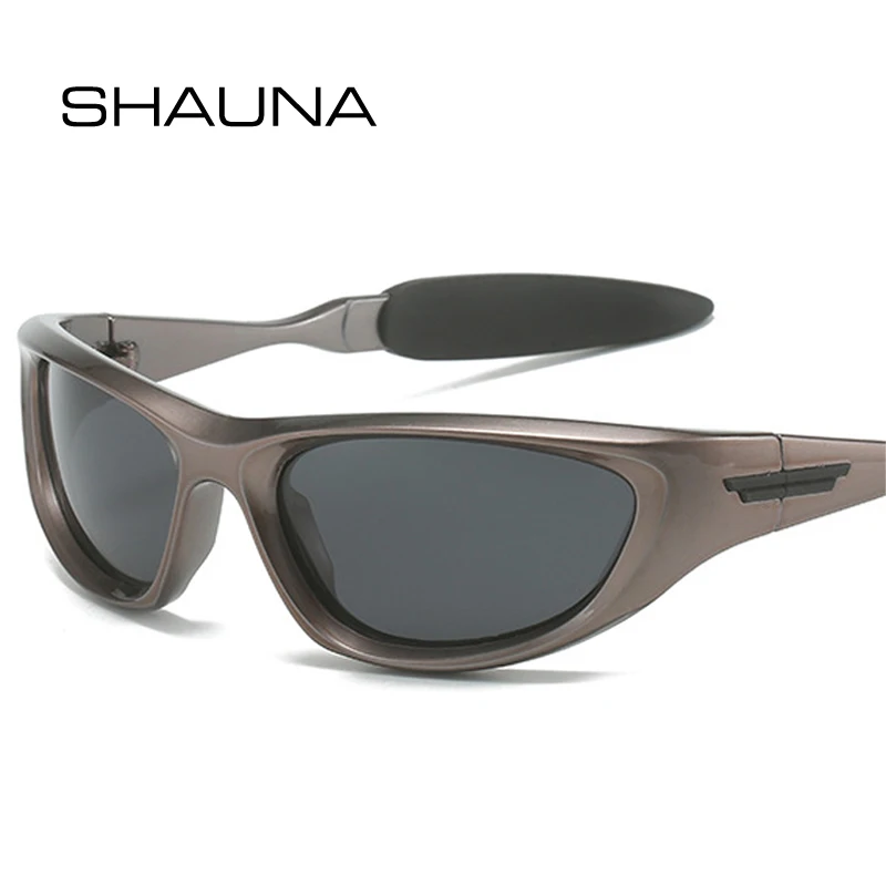 Top Trends: SHAUNA Retro Y2K Cat Eye Men Polarized Sport Sunglasses Shades UV400 Fashion Punk Goggles Luxury Women Driving Sun Glasses Shoppable Styles