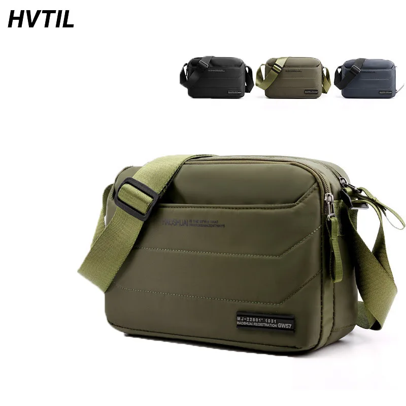 Top Trends: HVTIL Men Single Shoulder Messenger Bag Travel Fashion Crossbody Bag Outdoor Youth Multifunction Luxury Bicycle Side Pack Nylon Shoppable Styles