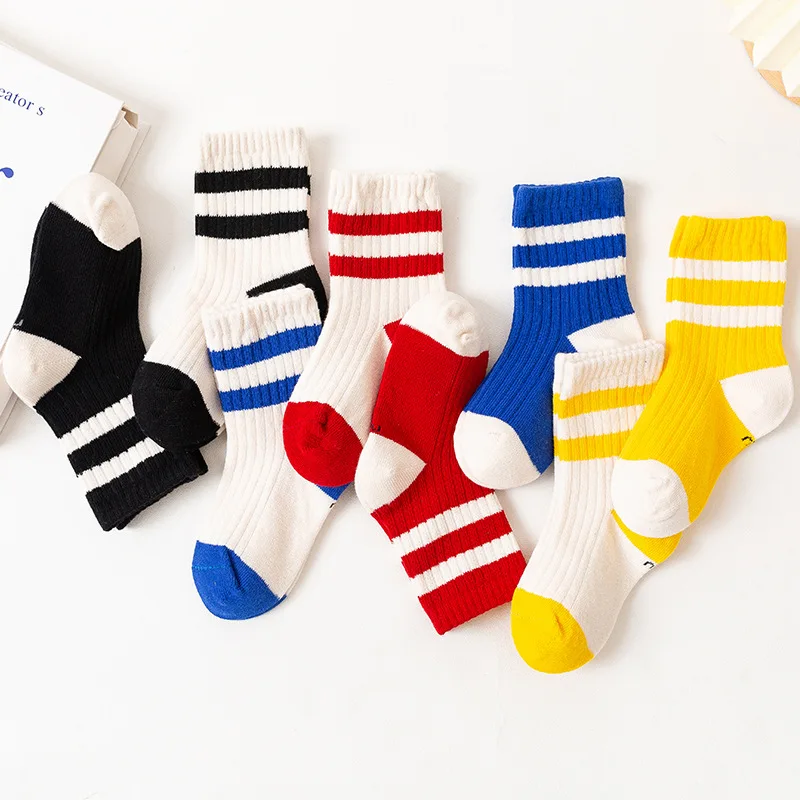 Top Trends: 1-12 Years Cotton Children Socks Japan Style Black White Stripes Baby Tube Socks Spring Autumn Boys Girls School Sports Socks Shoppable Styles