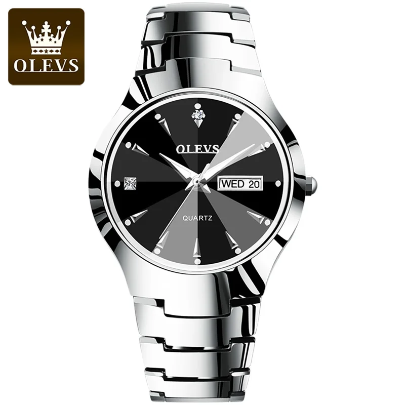 Top Trends: OLEVS Men Watch Fashion Tungsten Steel Strap Waterproof Quartz Watch 2023 New Luxury Mens Watches Luminous Hands Reloj Hombre Shoppable Styles