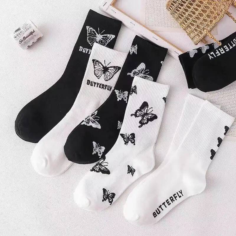 Top Trends: Retro Cute Japanese Spring Summer Socks For Women Female Is Tied Sportsnet Red Bow Simple Fashionable Socks Shoppable Styles