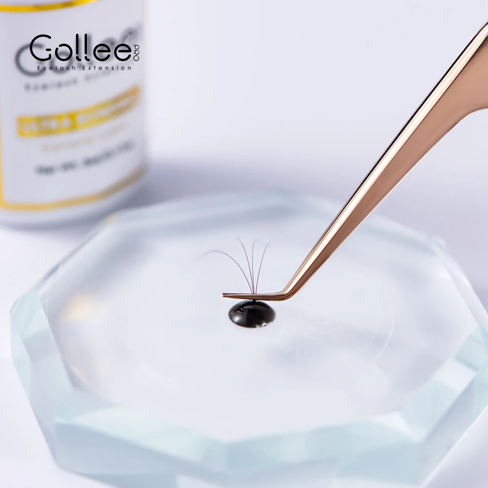 Top Trends: Gollee Banana Scent Eyelash Glue 1s Fast Drying Waterproof Glue Premade Fans Glue 3-5 Weeks Lasting Eyelash Extension Glue Salon Shoppable Styles - Image 5