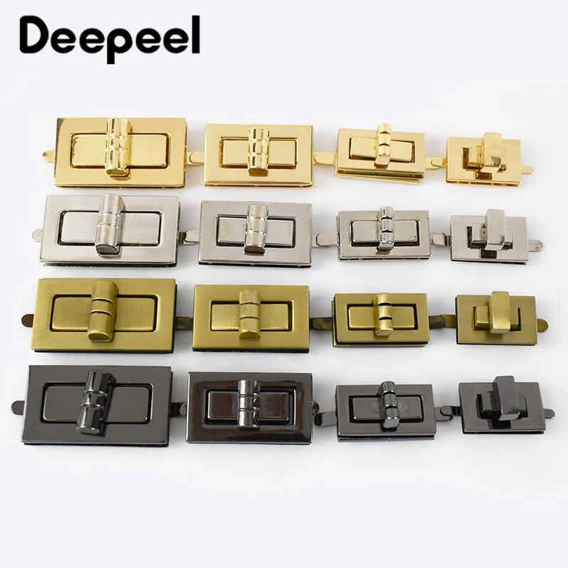 Top Trends: 2pcs 26-46mm Metal Twist Turn Lock Snap Clasps Purse For Bag Part Accessories DIY Handmade Closure Hasp Hardware Latch Buckle Shoppable Styles