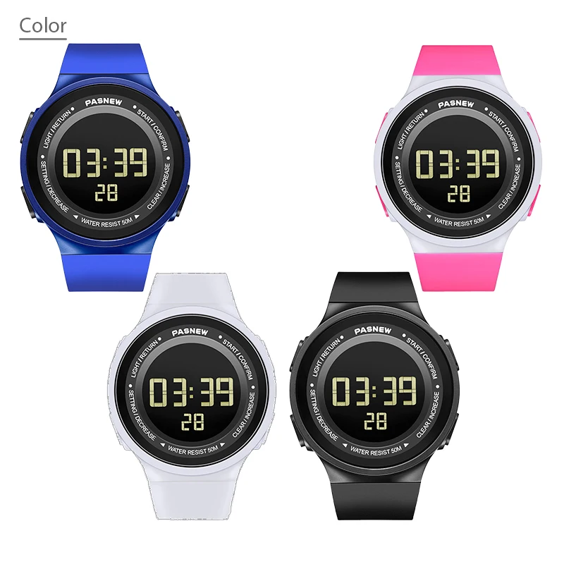 Top Trends: Stylish Women Electronic Wristwatch Black Silicone Pedometer Digital Hand Clock Female Casual Sport Waterproof Led Watches Lady Shoppable Styles - Image 2