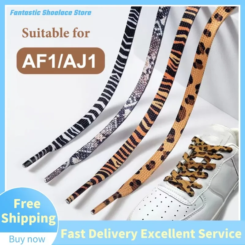 Top Trends: NEW Newest Classic Leopard Print Shoelaces Animal Patten Sneakers Canvas Shoe Lace Flat Leopard Zebra Tiger Snake Shoelaces Shoppable Styles