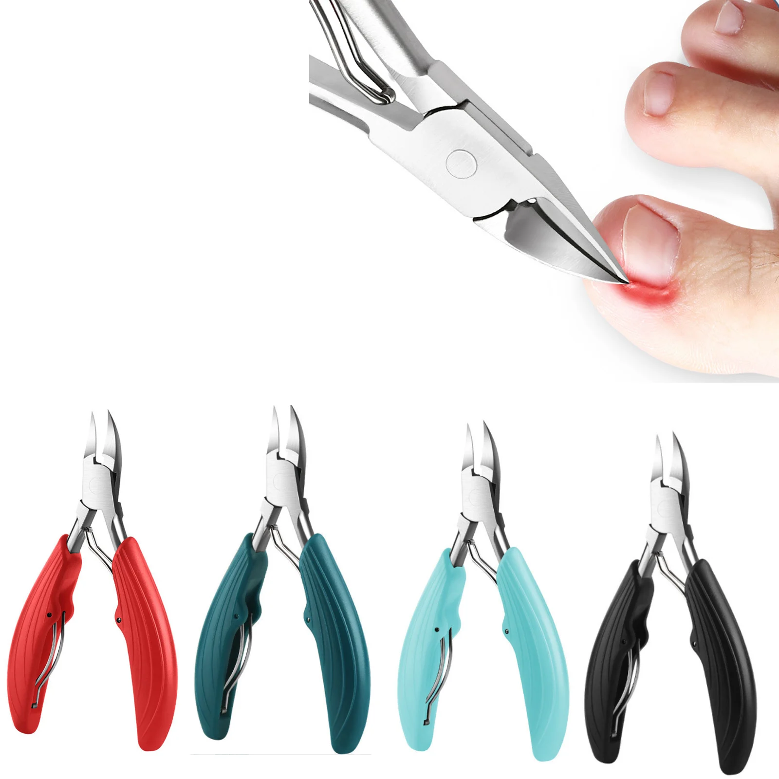 Top Trends: Ingrown Paronychia Nail Clipper Manicure Tools Thick Toenail Clippers Edge Cutter Trimmer Cuticle Scissors Foot Pedicure Care Shoppable Styles