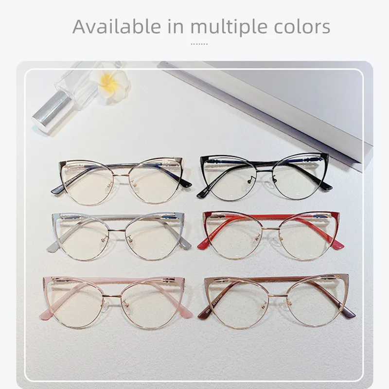 Top Trends: New Brand Design Retro Lady Cat Eye Frame Photochromic Anti Blue Light Computer Hyperopia Women Reading Glasses Degrees 0 To + 6 Shoppable Styles - Image 3