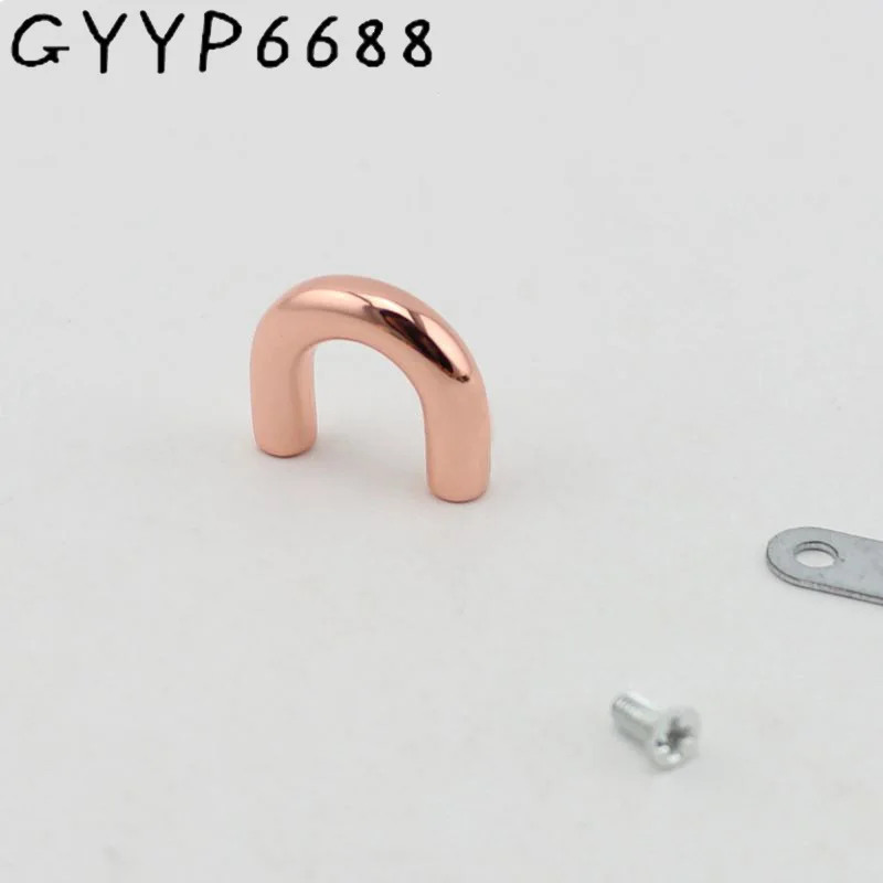 Top Trends: 10-50PCS Rose Gold Arch Bridge, Locks, Oval Ring For Bags Handbag Backpack Purse Connector Bridge U Ring Non-welded Accessories Shoppable Styles