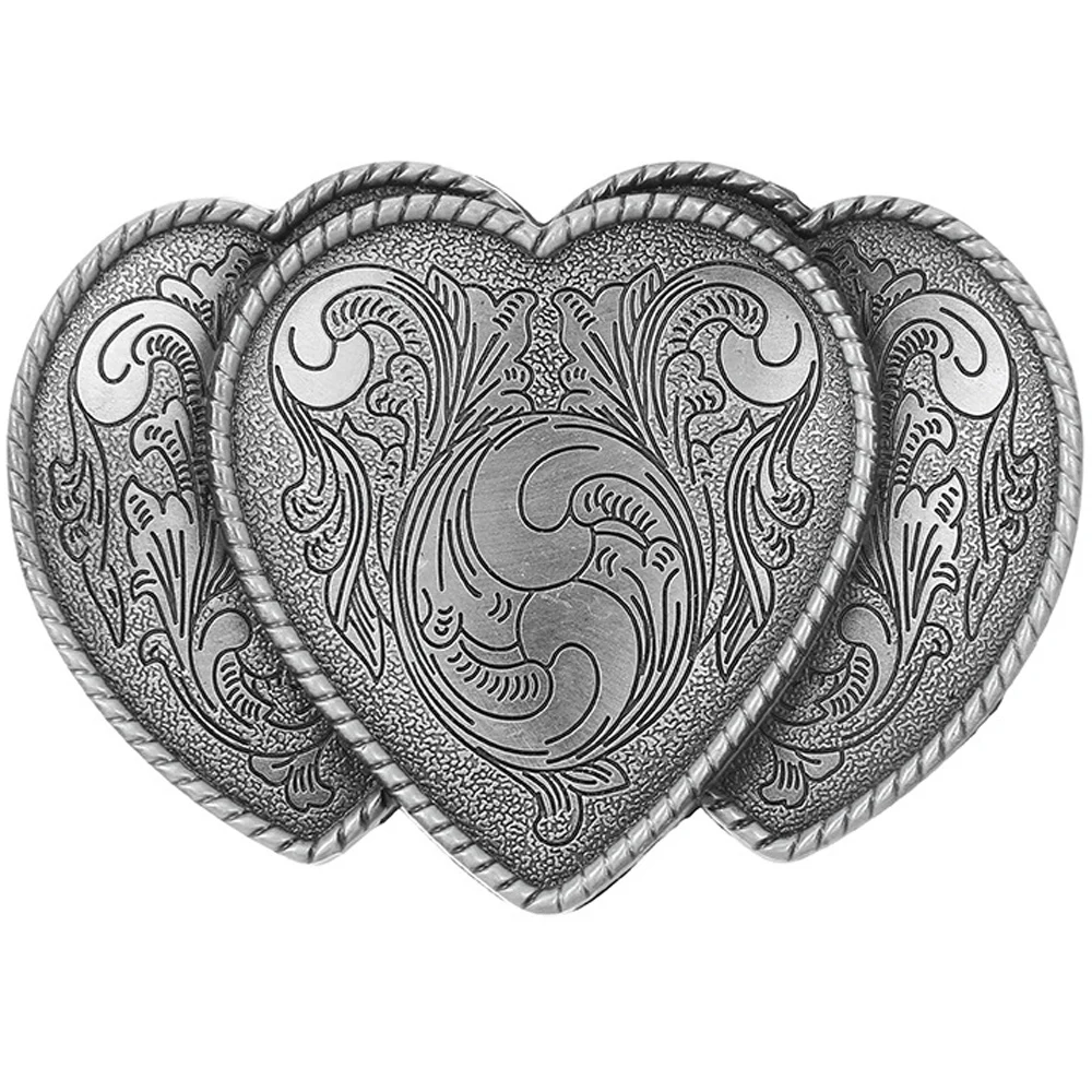 Top Trends: Cheapify Dropshipping Luxury Brand Design Western Cowboys Heart To Heart Men&#039;s Belt Buckles 40mm Hebillas Para Cinturon Mujer Shoppable Styles