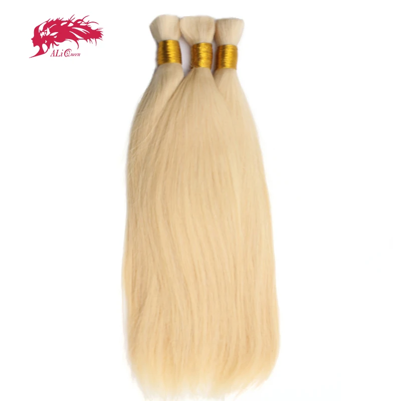 Top Trends: Straight Human Hair 70 Cm 200 Gram Blonde Bulk Human Hair For Braiding Natural Bulk Hair Human Hair No Weft Human Hair Extension Shoppable Styles