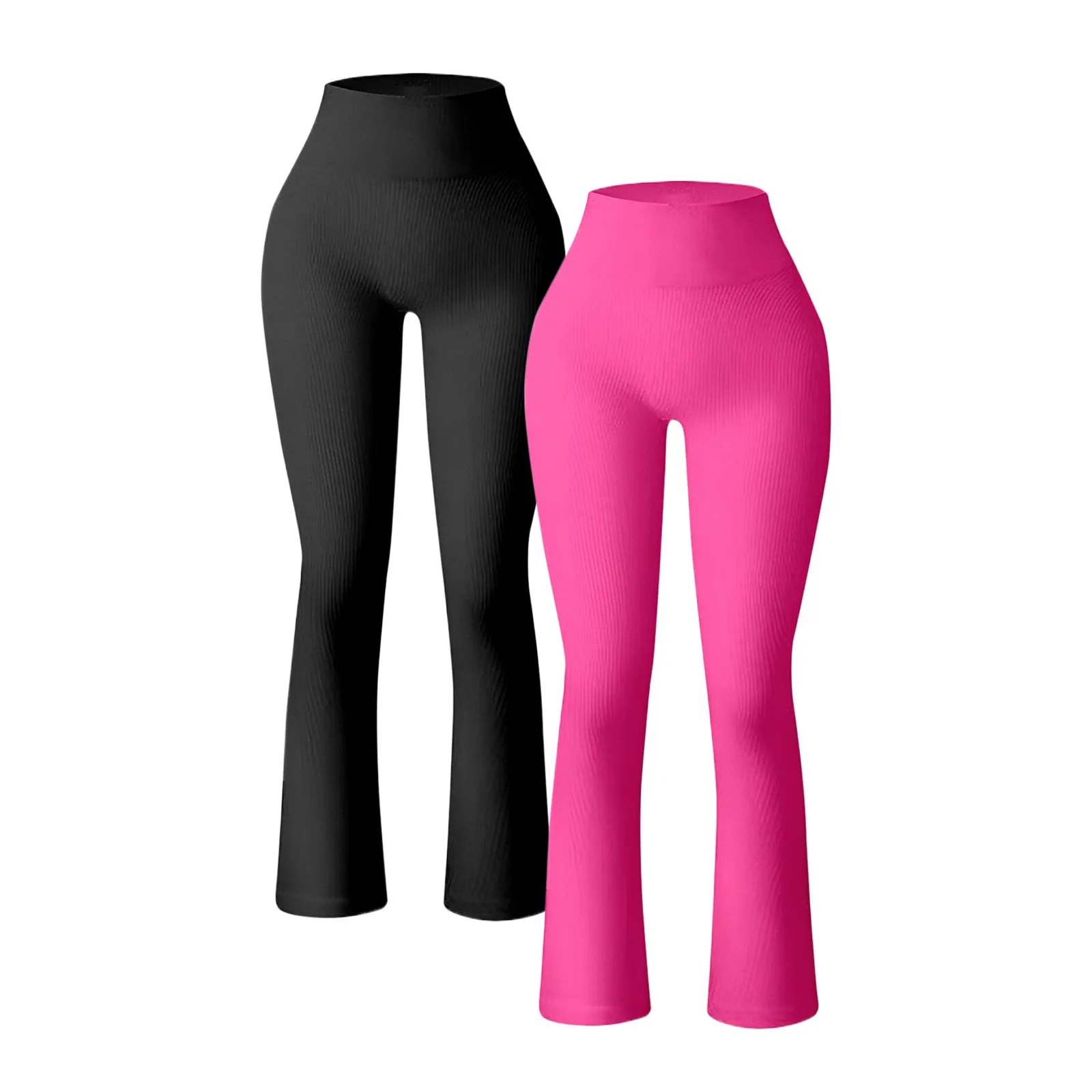 Top Trends: Women Seamless Leggings 2pc Fitness High Waist Push Up Skinny Quick Dry High Elastic Workout Bottoms Flare Legging Shoppable Styles