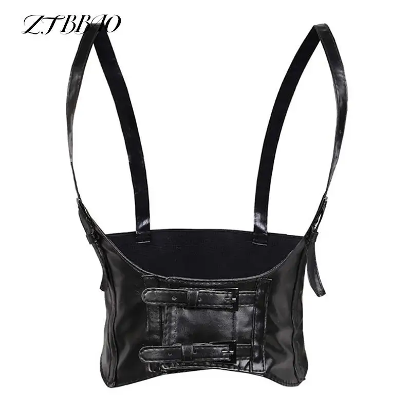 Top Trends: 1PCS Sexy Leather Women Waist Belt Elastic Wide Band Waspie Corset Cinch Underbust Shoppable Styles