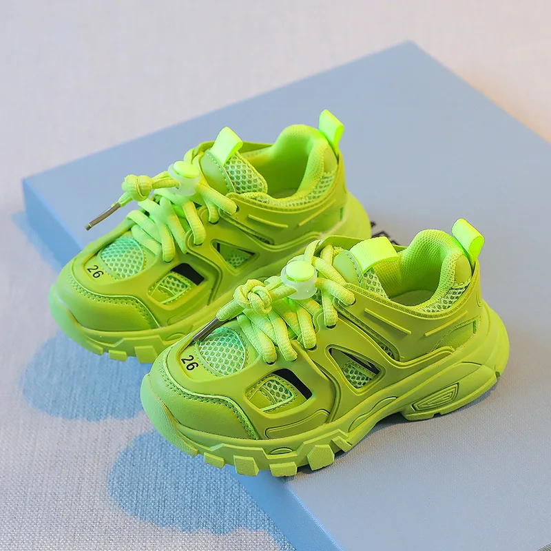 Top Trends: Spring Children New Sports Shoes Boys Girls Fashion Clunky Sneakers Baby Cute Candy Color Casual Shoes Kids Running Shoes Shoppable Styles