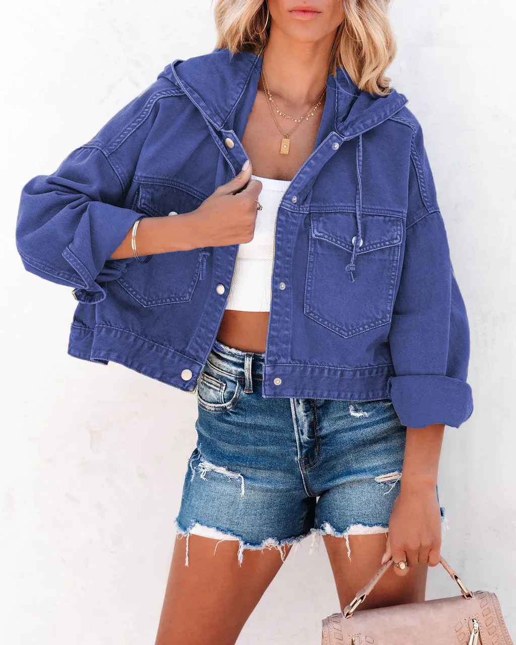 Top Trends: Fashion New Jackets For Women 2023 Hooded Denim Jacket Women Vintage Jean Coats Casual Long Sleeve Top Clothes Women Streetwear Shoppable Styles