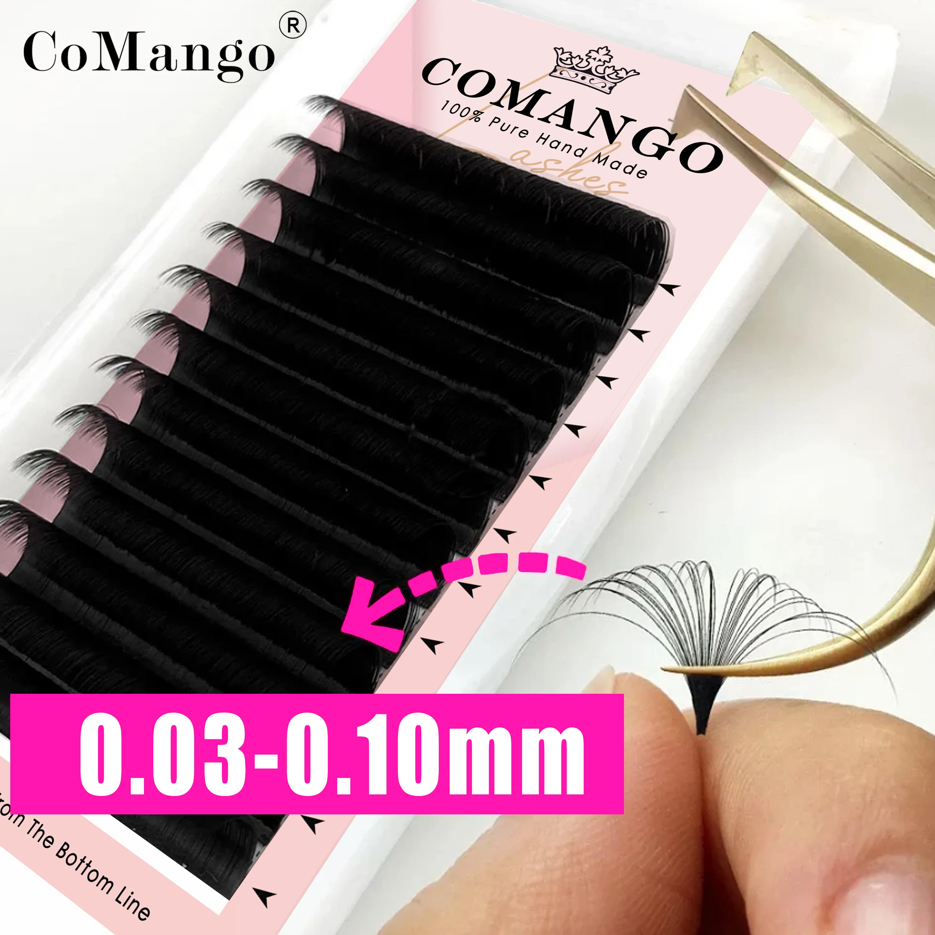 Top Trends: CoMango Easy Fan Bloom Eyelash Fast Fan Self-Making Fans Volume Lashes Austomatic Flowering Camellia Lash Extension Shoppable Styles