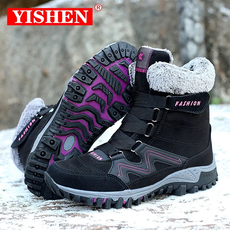 Top Trends: YISHEN Women Snow Boots Winter Sneakers Suede Warm Plush Ankle Boots Fashion Outdoor Booties For Women Casual Shoes Botas Mujer Shoppable Styles