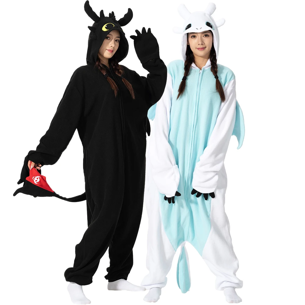 Top Trends: Kigurumi Onesie Cartoon Tothless Pajamas For Adult Women Men Animal Pyjamas Homewear Halloween Cosplay Party Costume Shoppable Styles