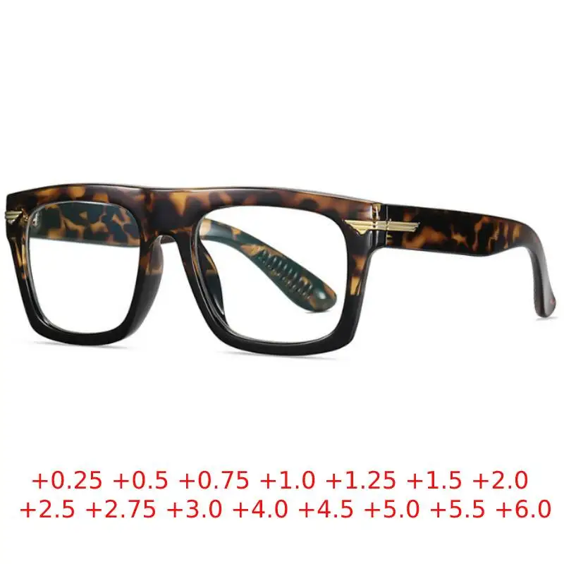 Top Trends: Retro Square Designer Reading Glasses Men Eyeglasses Clear Lens Prescription Eyewear Diopters + 0.25 + 0.5 + 0.75 + 1.0 To + 6.0 Shoppable Styles