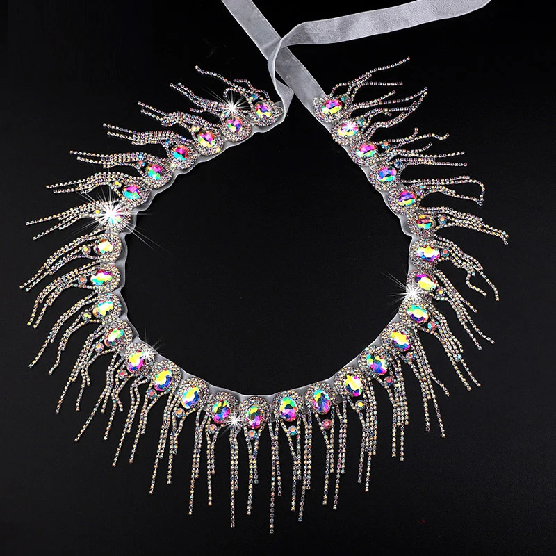 Top Trends: Gold Silver Magic Color Glass Diamond Belly Dance Accessories Waist Chain Dance Clothing Jewelry Belt Decoration Shoppable Styles