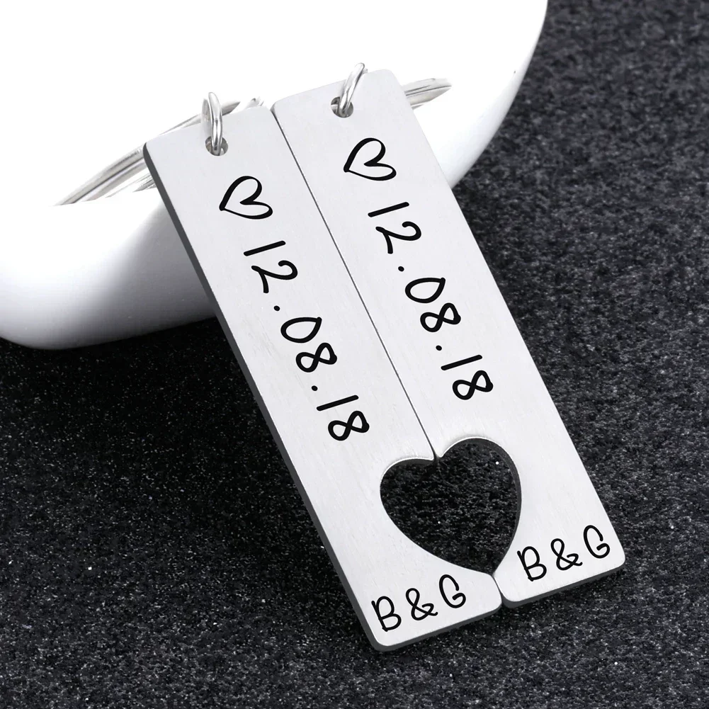 Top Trends: Customized Couples Keychain Boyfriend Girlfriend Keyring Husband Anniversary Valentine Day Gift Pinky Promise Women Men KeyChain Shoppable Styles