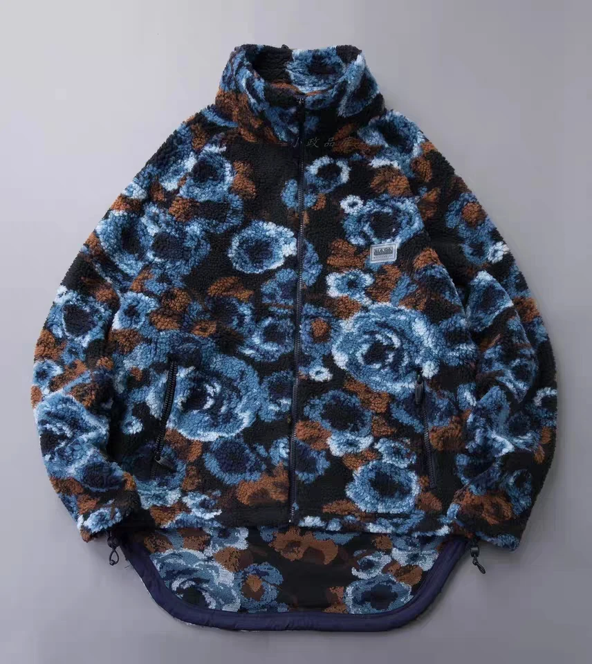 Top Trends: Martine NAPA Rose Lamb Fleece Jacket ASAPROCKY Male Duck Same Wool Sweater Coat Blue Printed Cashmere Men Outwear Vintage Trend Shoppable Styles