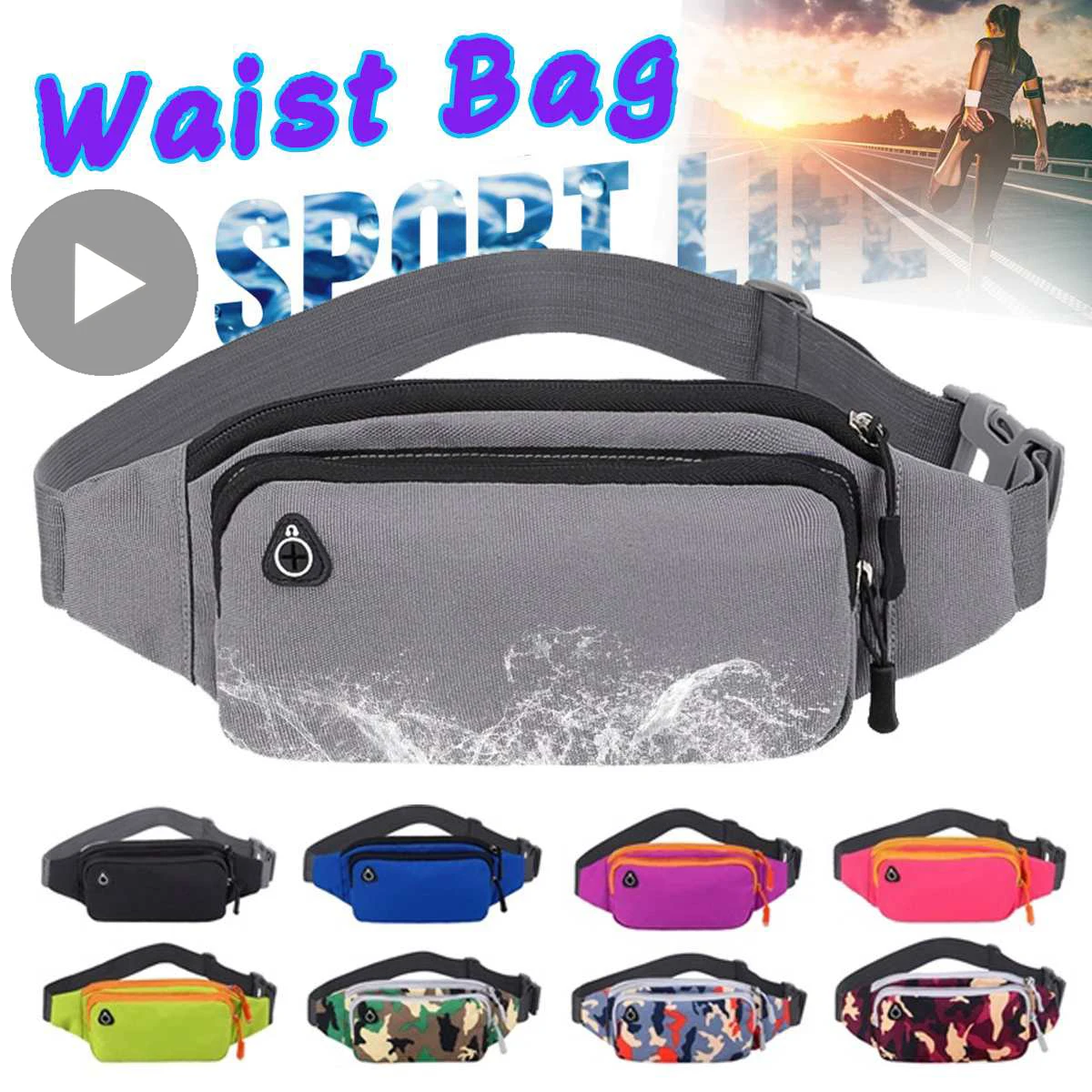 Top Trends: Nylon Waist Bag Waterproof Fanny Pack Male For Men Women Belt Pouch Bum Kangaroo Hip Sack Cross Banana Belly Handbag Shoulder Shoppable Styles