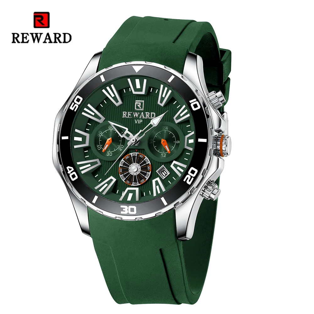 Top Trends: REWARD VIP New Design Watches For Men Fashion Quartz Wrist Watches Waterproof Chronograph Luminous Sport Wristwatch Shoppable Styles