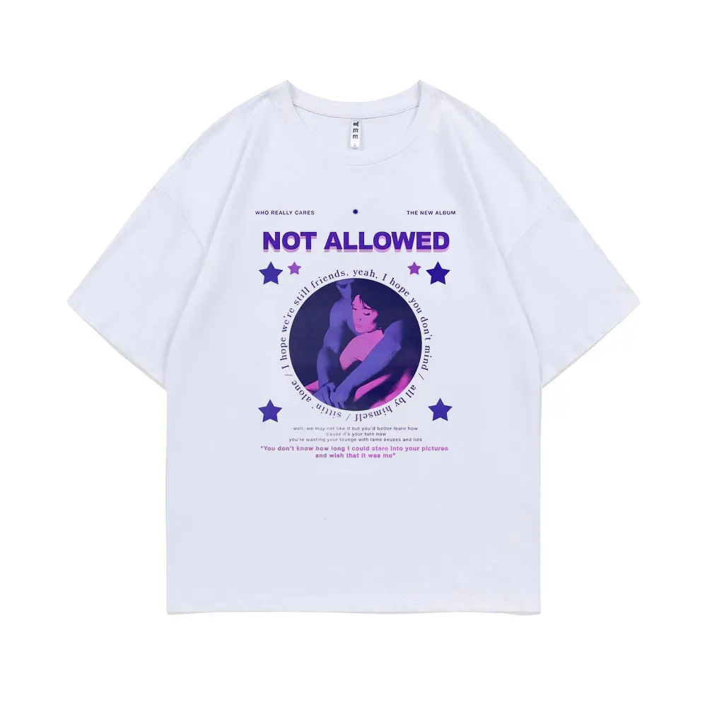 Top Trends: Tv Girl Not Allowed Graphic Tees French Exit Album Tshirt Unisex Oversized Cotton T-shirts Men Women Fashion T Shirt Streetwear Shoppable Styles