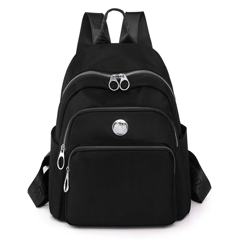 Top Trends: Women Nylon Backpacks Fashion Ladies Casual Travel Rucksack Multifunction Shoulder Bag Teenager Girls Travel Schoolbag Shoppable Styles