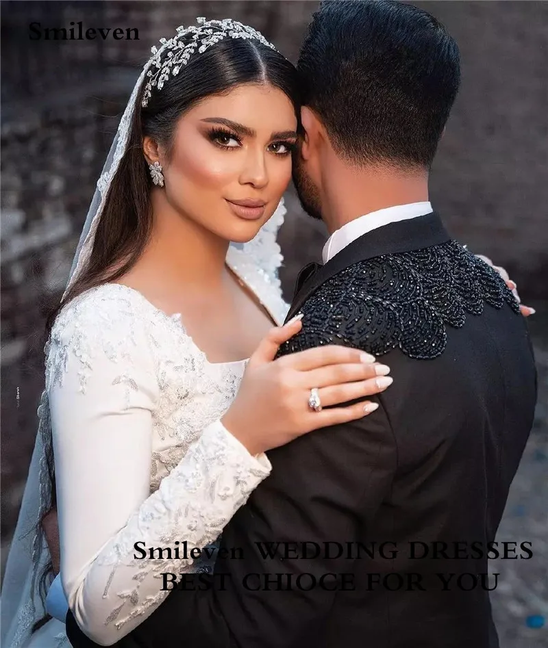 Top Trends: Smileven Classic Mermaid Wedding Dresses Beaded Lace Square Neck Bride Dress Floor Length Wedding Gown Vestido De Noiva 2023 Shoppable Styles - Image 4