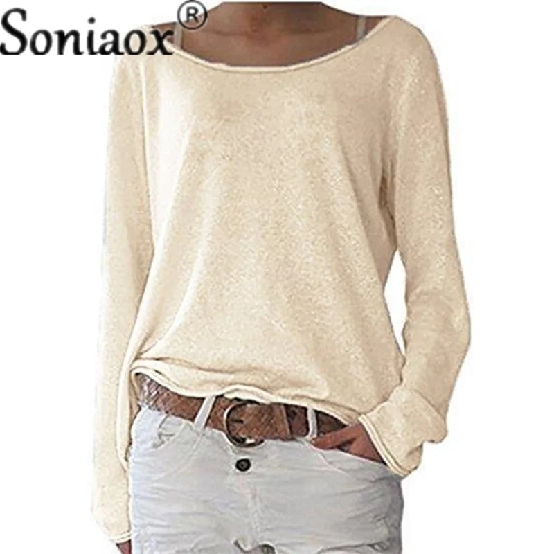 Top Trends: Elegant Sweet Style Long Sleeve Tops Women's Bamboo Knot Cotton O Neck Pullover Loose T-Shirt Female Casual Commuter Daily Tees Shoppable Styles