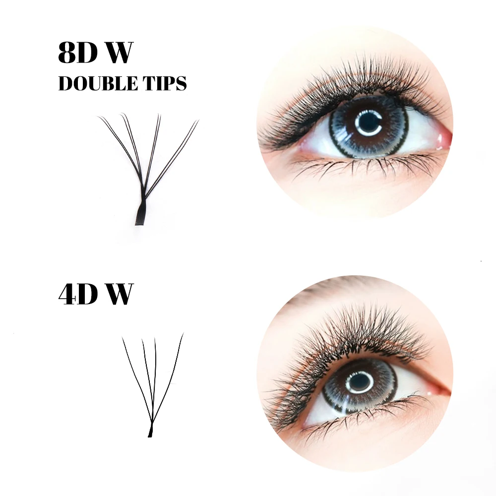 Top Trends: Gemerry 4D / 8D W Lashes Two Tips W Shape Eyelashes Extension Premade Volume Fan 8-15mm Soft Cilios Fake Eyelashe Supplies Natural Shoppable Styles - Image 3