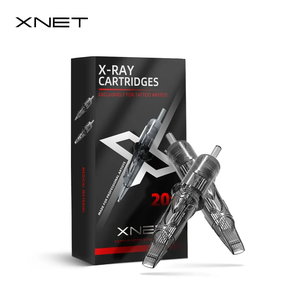 Top Trends: XNET X-RAY Tattoo Needle Cartridge Round Magnum RM Disposable Sterilized Safety Tattoo Needles 20pcs For Rotary Tattoo Machine Shoppable Styles