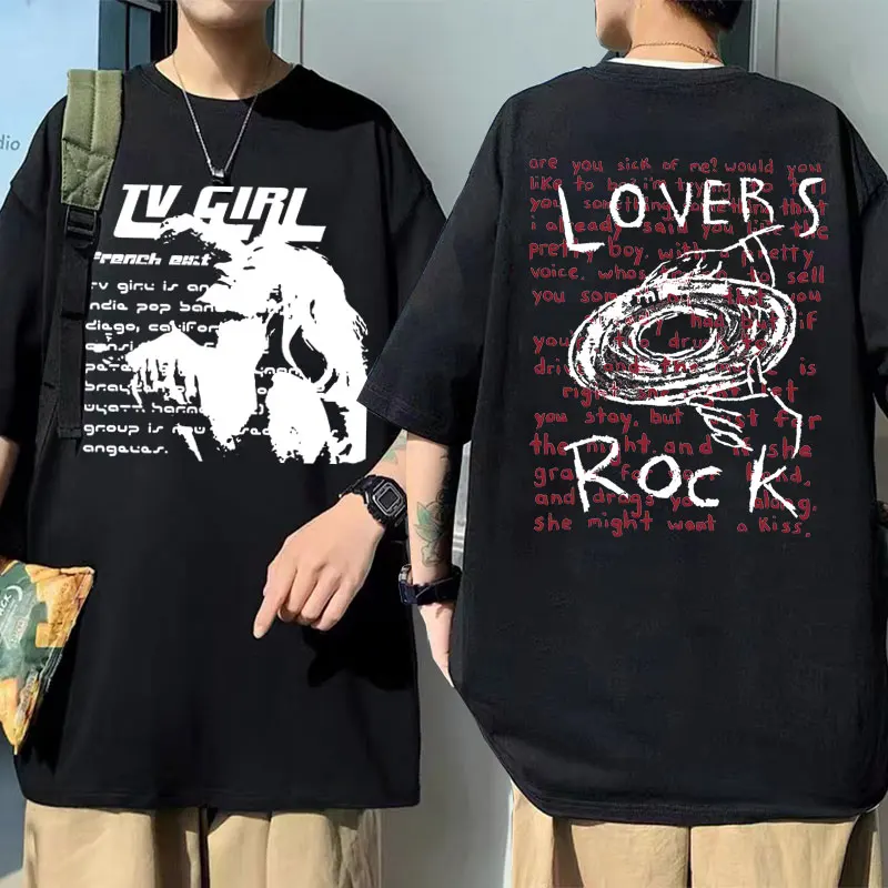 Top Trends: Tv Girl Lovers Rock Song Graphic T Shirt French Exit Album Poster Merch T-shirt Men Women Harajuku Oversized Short Sleeve Tshirt Shoppable Styles