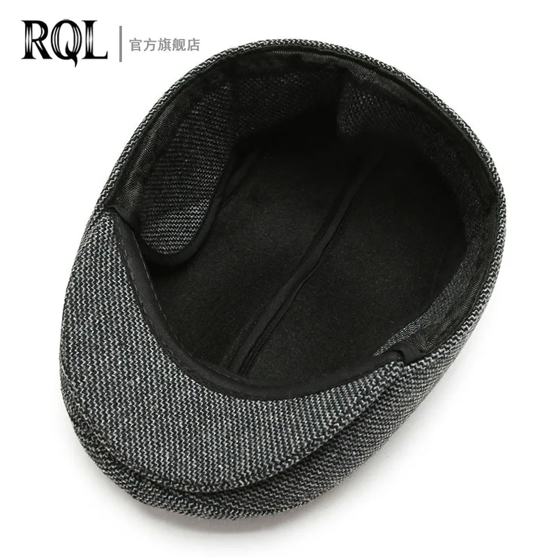 Top Trends: Men's Warm Hat Winter Beret Tweed Dad Hat Woolen Thickened Earflap Ear Protection Windproof Cold Proof Trucker Cap Fishing 2022 Shoppable Styles - Image 4