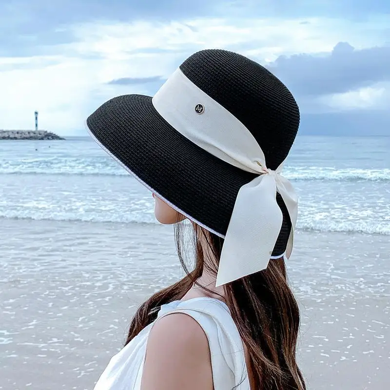 Top Trends: Women Cap Beach Hat Hepburn Style Bucket Hat Summer Retro Design Travel Sunscreen Straw Hat Sunshade Fisherman Hat Sun Helmet Shoppable Styles